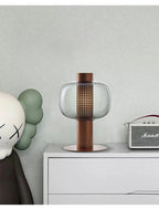 BonboriGlow Nordic Glass Lamp – Minimalist Amber & Smoke Grey Designer Lamp