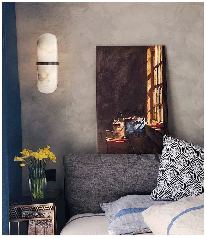 Imperia Marble Wall Light – Luxury Up & Down Sconce | Designer Ambient Lighting
