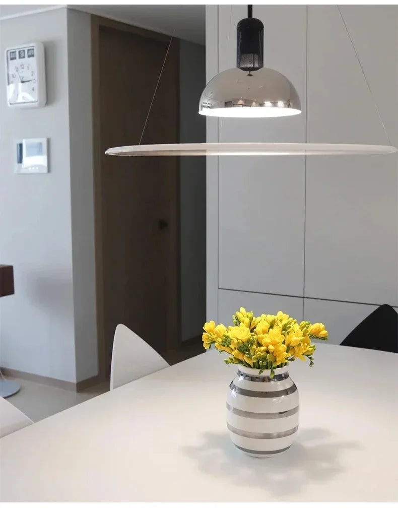 Modern Designer Pendant Light – Minimalist E26 Ceiling Lamp | Contemporary Dining & Bar Lighting | Luxury Interior Statement