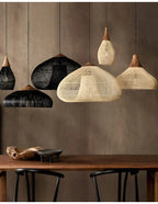 BaliWeave Pendant Light – Handwoven Rattan Ceiling Lamp | Southeast Asian Natural Lighting