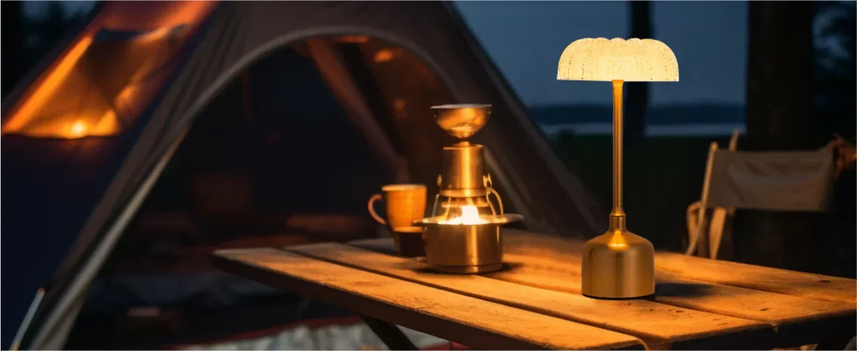 LumiVintage 3000 – Retro LED Table Lamp with Touch Dimming & Rechargeable Battery