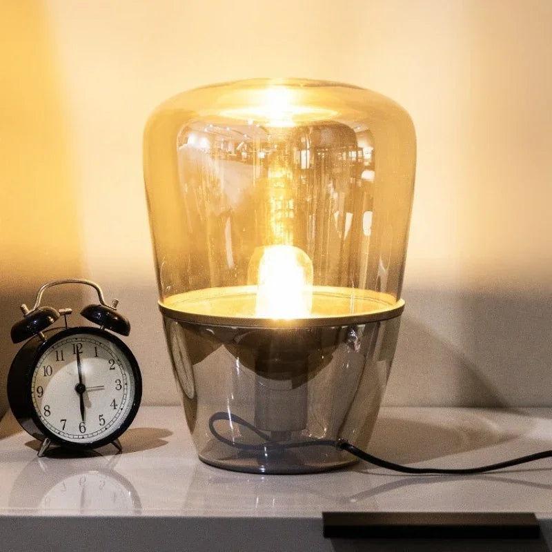 AuroraGlow – Nordic Designer Glass Table Lamp