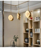 Marble Wall Light – Modern Gold LED Wall Lamp | Luxury Ambient Lighting | Contemporary Stone Interior Feature