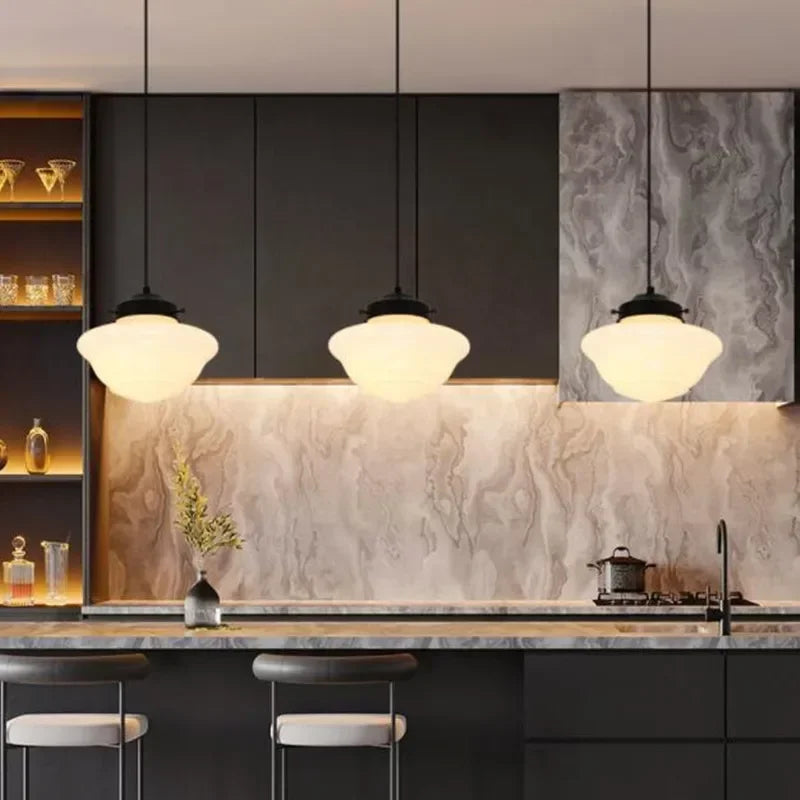 Aurelia Globe Pendant Light – Mid-Century Glass Ceiling Lamp | Art Deco Statement Lighting
