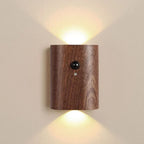 NordVale Sensor Wall Light – Wooden LED Motion Sensor Lamp | Modern Up & Down Ambient Lighting