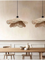 Hempora Wabi Pendant Light – Handwoven Rope Ceiling Lamp | Japandi Natural Hanging Lighting