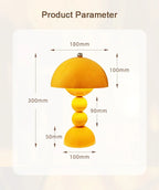 Nordic Floral LED Table Lamp – USB Dimmable Night Light | Decorative Bedside Lamp | Modern Home Accent Lighting