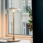 Aurélo – Designer Glass Table Lamp with LED & Postmodern Style
