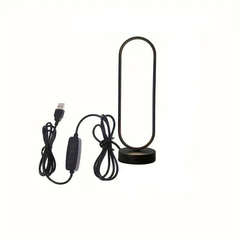 LunaHalo – Dimmable LED Ring Table Lamp for Bedrooms & Living Spaces