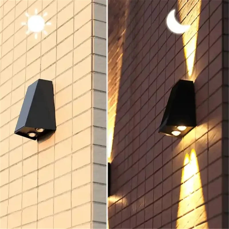 SolarGlow Outdoor Wall Light – Waterproof LED Solar Lamp | Up & Down Garden Lighting | Energy-Efficient Exterior Illumination