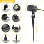 Vortexa Landscape Spotlight – Waterproof LED Garden Light | Outdoor Pathway & Accent Lighting with Plug System