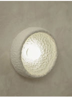 Wabi-Sabi Resin Wall Light – Retro Japanese LED Wall Sconce | Warm Minimalist Ambient Lighting