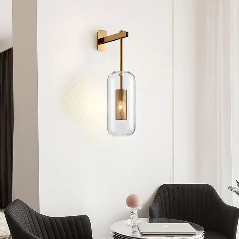 Nordic Textured LED Wall Light – Postmodern Luxury Wall Sconce | Elegant Ambient Interior Lighting