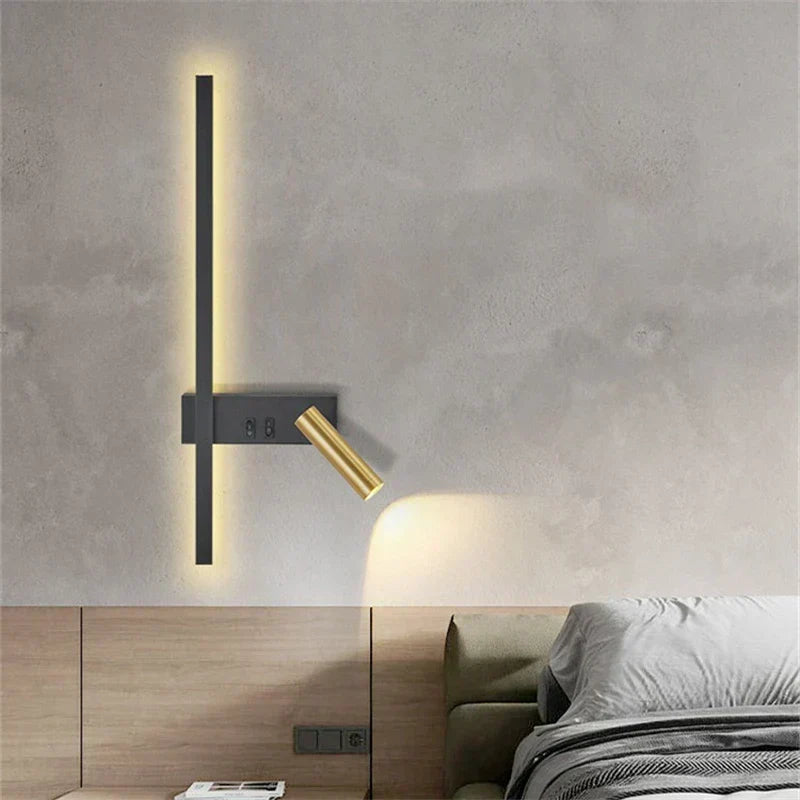 NordAura Dual Wall Light – Scandinavian Up & Down Wall Lamp | Modern Ambient Lighting | Minimalist Interior Design