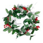 LumiBerry LED Christmas Garland – Illuminated Berry & Holly Decoration | Festive Holiday Greenery