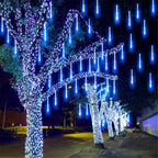 SternFall 50cm LED Meteor Shower String Lights – 8-Tube Falling Rain Lights for Outdoor Christmas & Garden Decoration