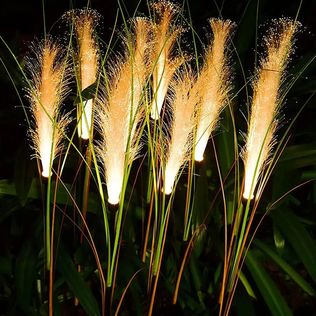 PampasGlow Solar Garden Lights – Waterproof Decorative Outdoor LED Reeds | Ambient Garden & Pathway Lighting
