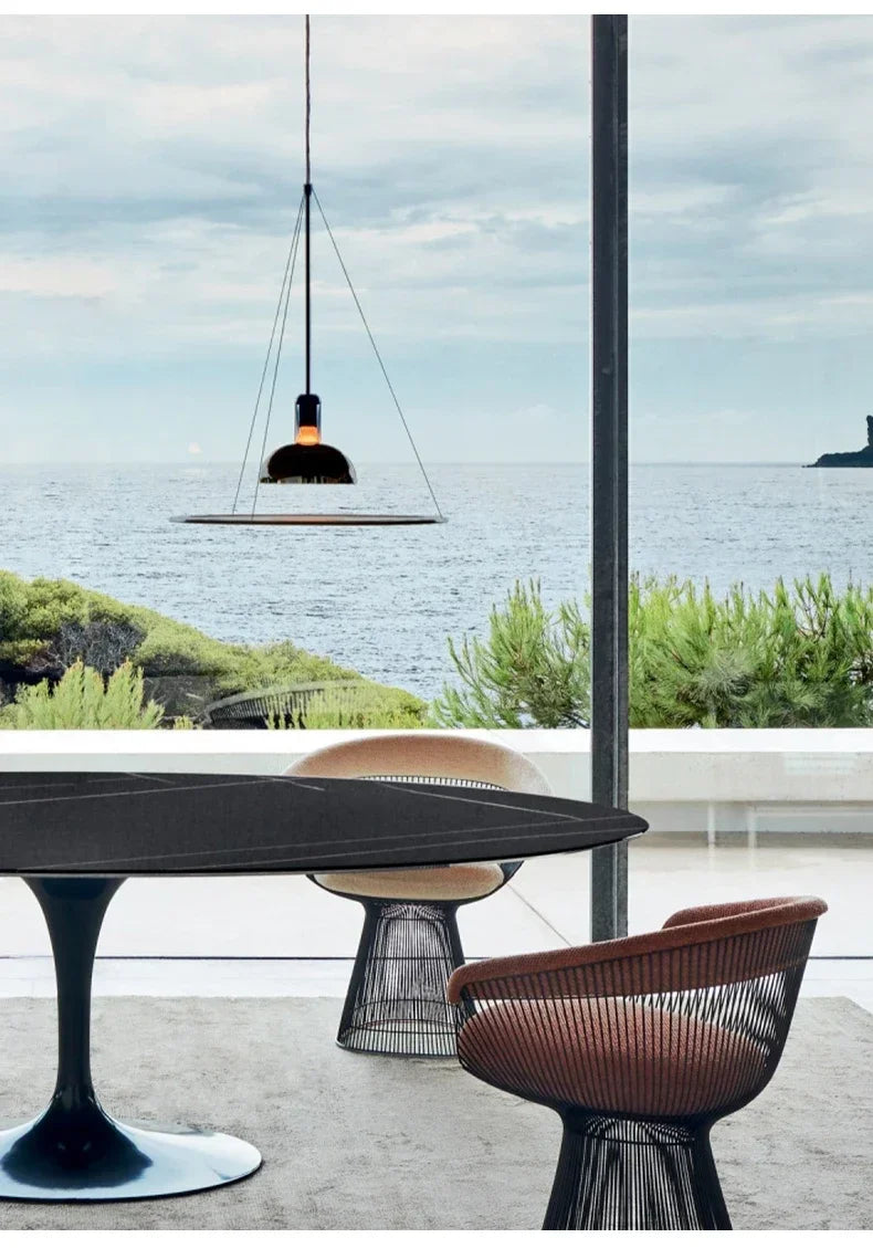 Modern Designer Pendant Light – Minimalist E26 Ceiling Lamp | Contemporary Dining & Bar Lighting | Luxury Interior Statement