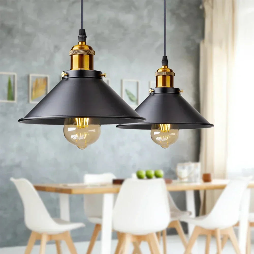 Ferrova Vintage Pendant Light – Industrial LED Hanging Lamp | Retro Loft Lighting for Modern Interiors