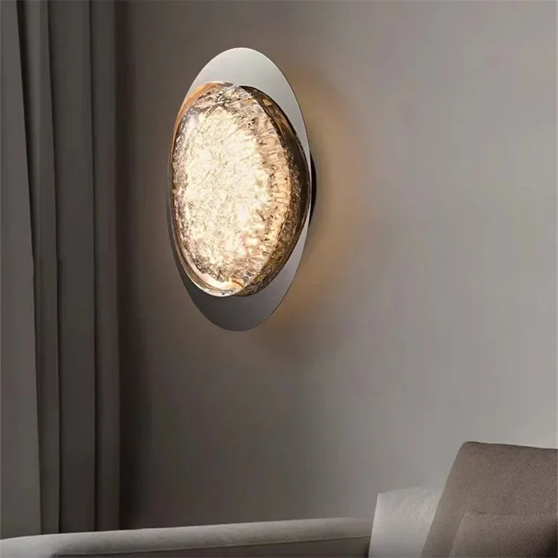 Crystal Arc Wall Light – Art Deco LED Wall Lamp | Luxury Acrylic Lighting | Contemporary Interior Statement