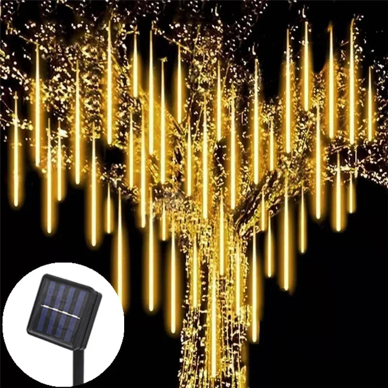 StarFall Solar Meteor Lights – Waterproof LED Rain Tube Lights | Outdoor Garden & Festive Lighting