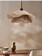 Hempora Wabi Pendant Light – Handwoven Rope Ceiling Lamp | Japandi Natural Hanging Lighting