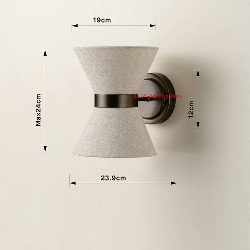 Hikari Fabric Wall Light – Wabi-Sabi LED Wall Lamp | Japanese Minimalist Lighting for Serene Interiors
