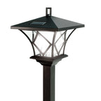 Aurelis Solar Post Light – 2-in-1 Vintage Garden Lamp | Solar Powered Outdoor Lighting for Entrances & Pathways