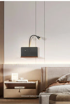 LumiCharge Smart Wall Light – Wireless Charging Sconce | Modern Bedside LED Lighting