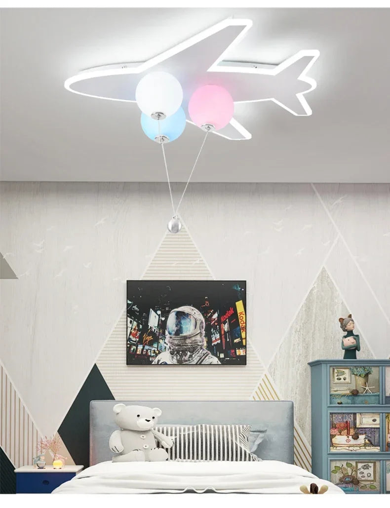 Cosmolume Cloud Pendant Light – Nordic Astronaut LED Hanging Lamp | Playful Designer Lighting for Kids’ Rooms