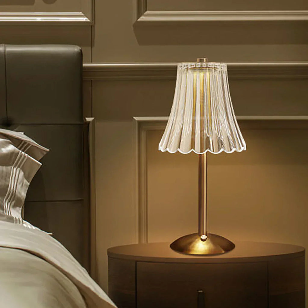 Aurora CrystalTouch – Classic Crystal LED Table Lamp with Touch Control