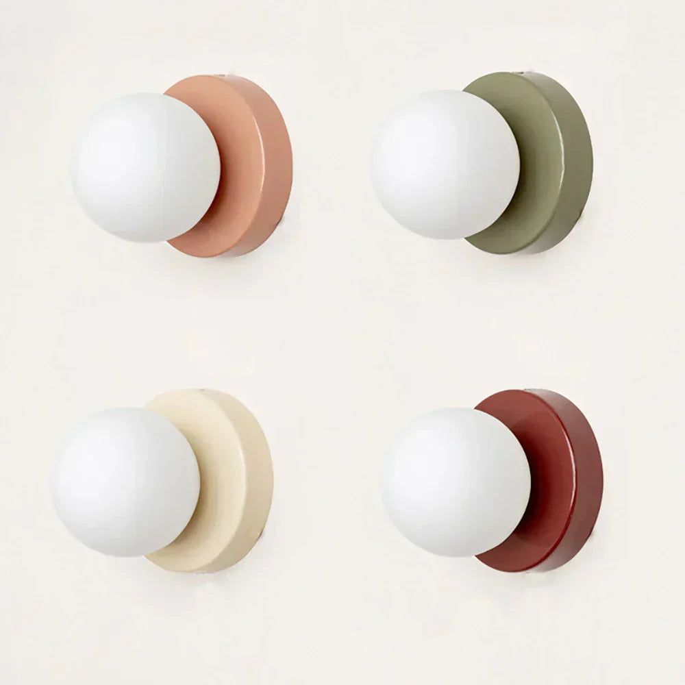 Nordic Orb Glass Pendant Light – Scandinavian LED Ceiling Light | Soft Ambient Illumination | Modern Interior Elegance