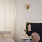PearlShell Wall Light – Coastal Glass & Brass Sconce | Luxury Nautical Accent Lighting