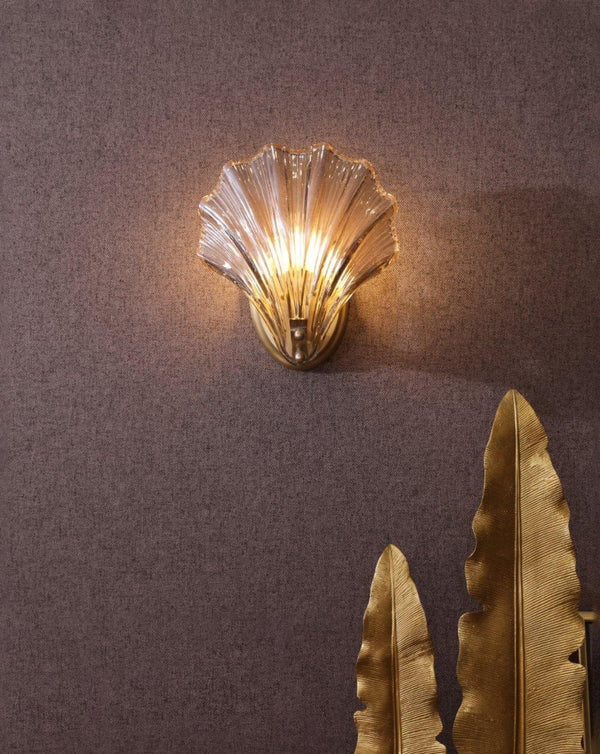 Nautilus Shell Wall Light – Coastal Brass Sconce | Luxury Nautical Accent Lighting