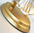 PearlShell Wall Light – Coastal Glass & Brass Sconce | Luxury Nautical Accent Lighting