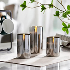 CANDLY 3-Piece Set – Elegant LED Candles with Realistic Flickering Flame Effect