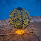 Solar Lantern Globe Design – Decorative Solar Outdoor Lantern | Moroccan-Inspired Garden Lighting