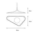 TIPI Designer Pendant Light – Modern Sculptural Hanging Lamp | Contemporary Ambient Interior Lighting