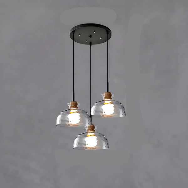 TOKYO Glass Chandelier – Minimalist Modern Pendant Light | Elegant Ambient Interior Lighting