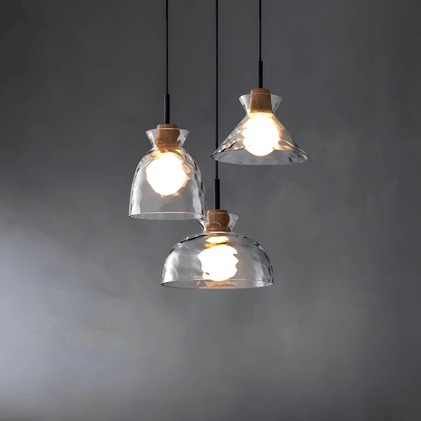 TOKYO Glass Chandelier – Minimalist Modern Pendant Light | Elegant Ambient Interior Lighting