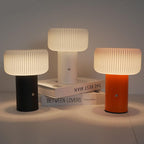 MushLume Rechargeable Night Light – Dimmable Mushroom Table Lamp | Modern Ambient LED Lighting
