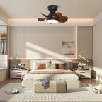 Aerlume Smart Ceiling Fan Light – 457 mm Modern LED Flush Mount Fan | Quiet Contemporary Cooling & Ambient Lighting