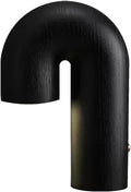 ArcForma Designer Table Lamp – Contemporary Curved Lighting | Modern Wooden Accent Lamp