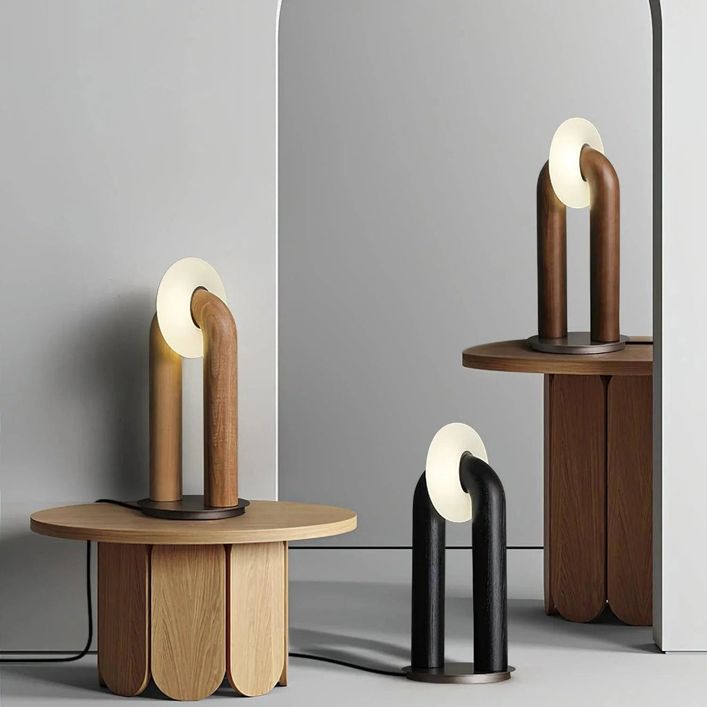 Arch Light Wireless LED Table Lamp – Modern Curved Design with Natural Elegance