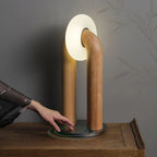 Arch Light Wireless LED Table Lamp – Modern Curved Design with Natural Elegance