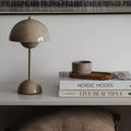 LunaForma Rechargeable Table Lamp – Cordless Designer LED Light | Retro-Inspired Ambient Lighting