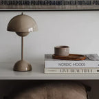 LunaForma Rechargeable Table Lamp – Cordless Designer LED Light | Retro-Inspired Ambient Lighting