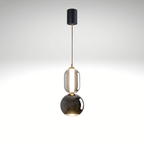 Nordic Glass Pendant Light – Modern Iron Hanging Lamp | Scandinavian Minimalist Interior Lighting