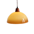 Ambermere Farmhouse Pendant Light – Retro Amber Glass Hanging Lamp | Rustic Vintage Ceiling Lighting