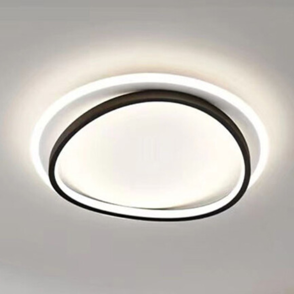 Auréline LED Ceiling Light – Modern Black & Gold Flush Mount Lamp | Contemporary Luxury Lighting for Stylish Interiors